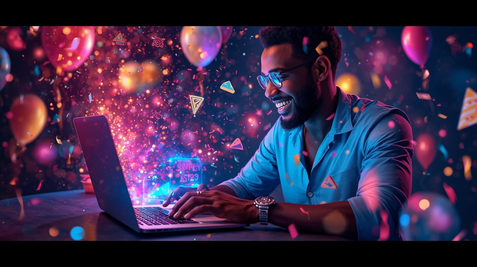 AI birthday wish generator creating personalized message with name