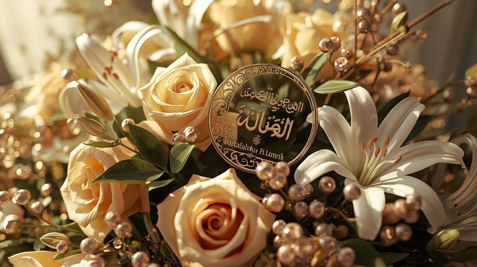 “Celebrate birthdays with beautiful Islamic wishes and symbolic floral touches.”