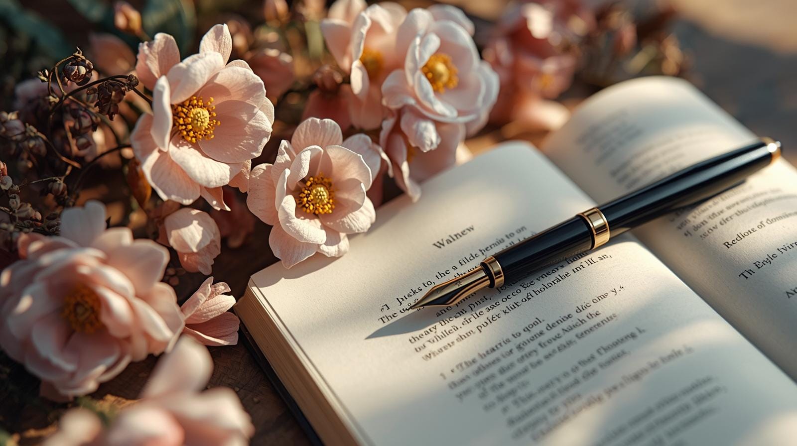 poetic birthday flower message concept image