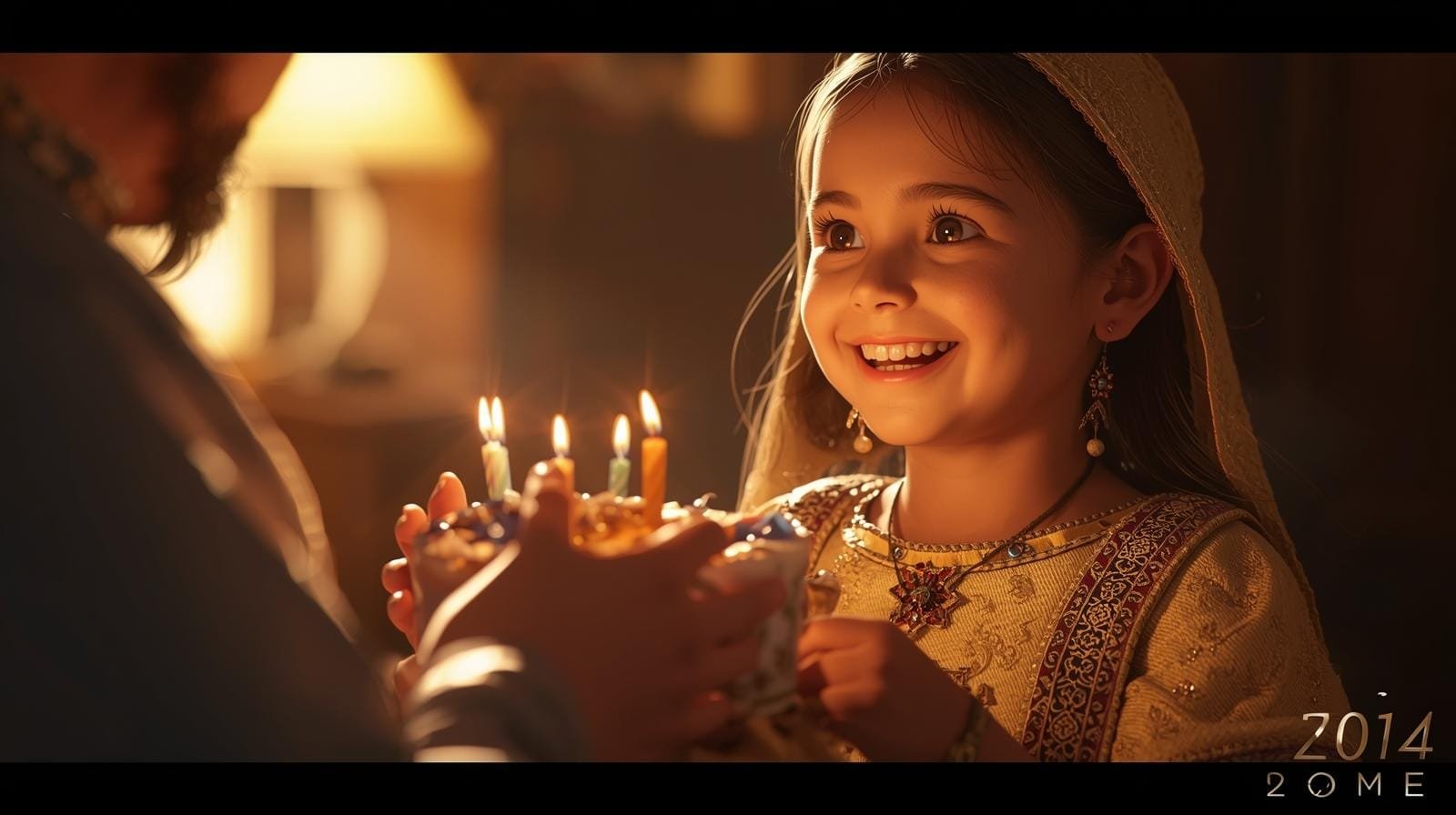 Peaceful candles symbolizing religious birthday blessings for granddaughter.