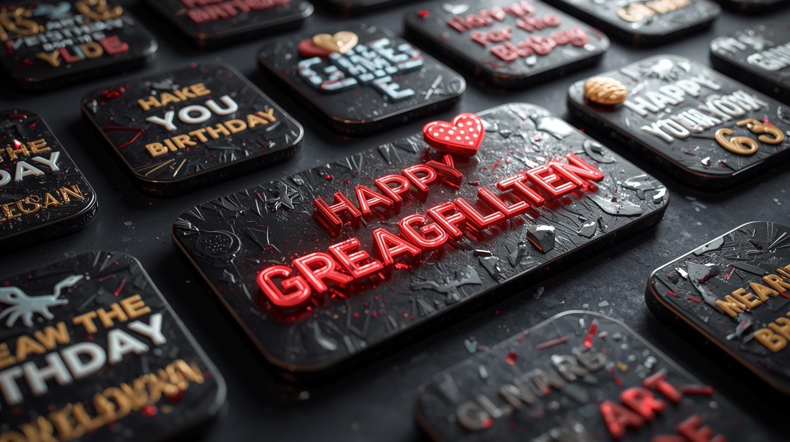 Phone screen showing short and sweet birthday wishes for granddaughter.