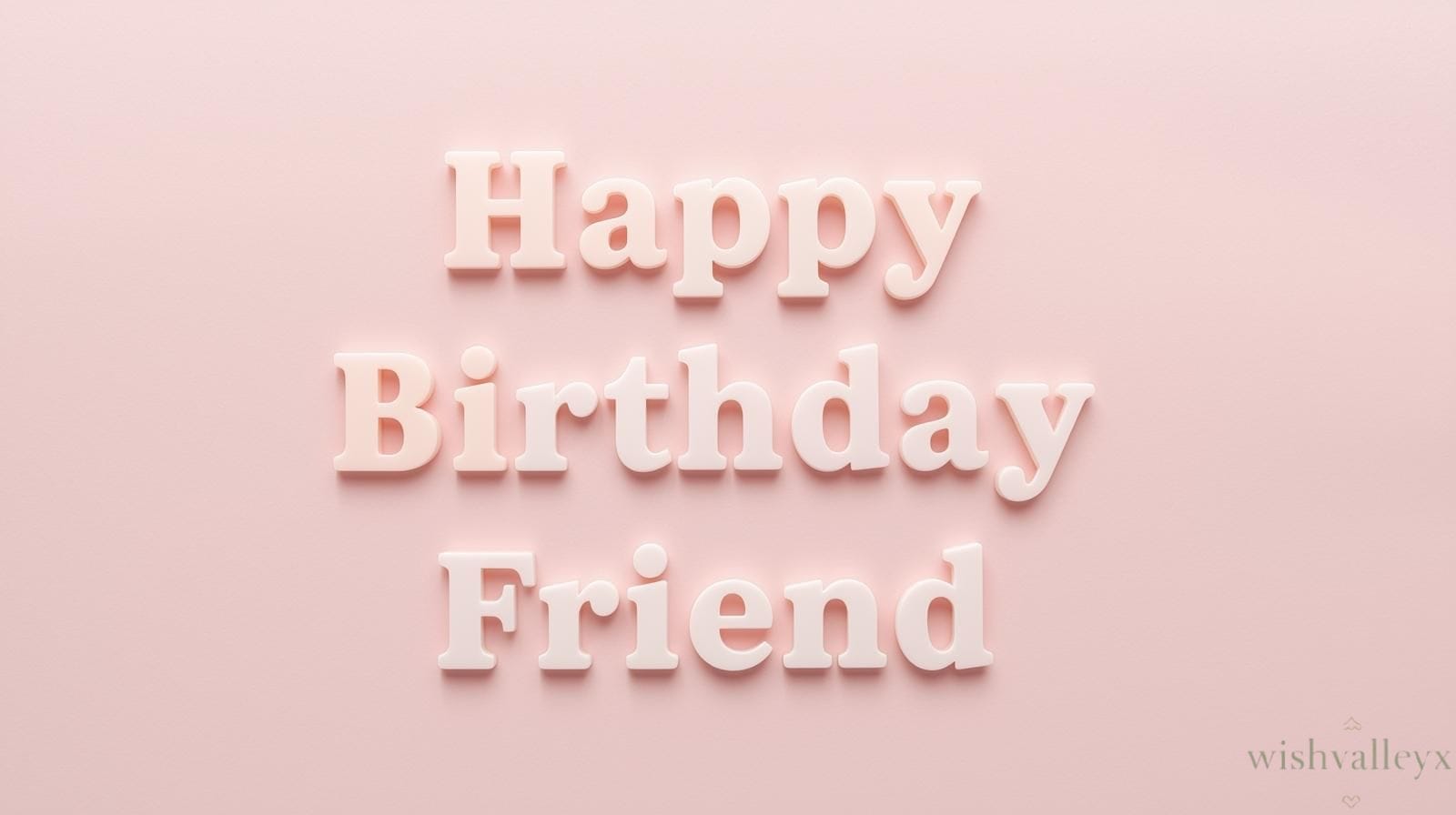 Minimal birthday design for friends